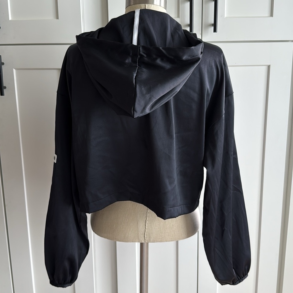 New Balance X Staud satin boxy jacket sz small black - Picture 4 of 9